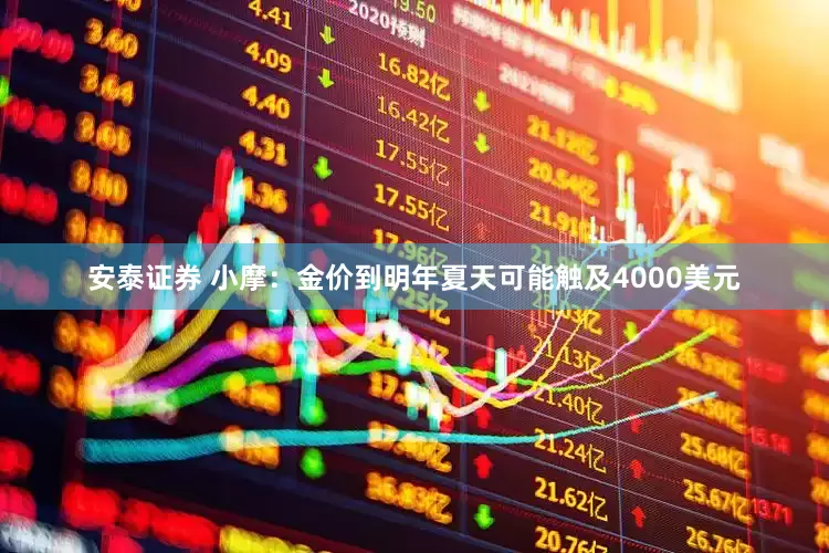 安泰证券 小摩：金价到明年夏天可能触及4000美元